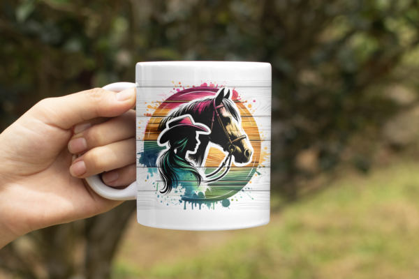 Coffee Mug - Cowgirl and Horse